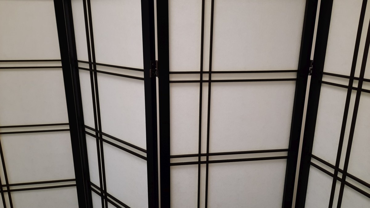 Japans Kamerscherm Zwart - Shoji - 5 Panelen