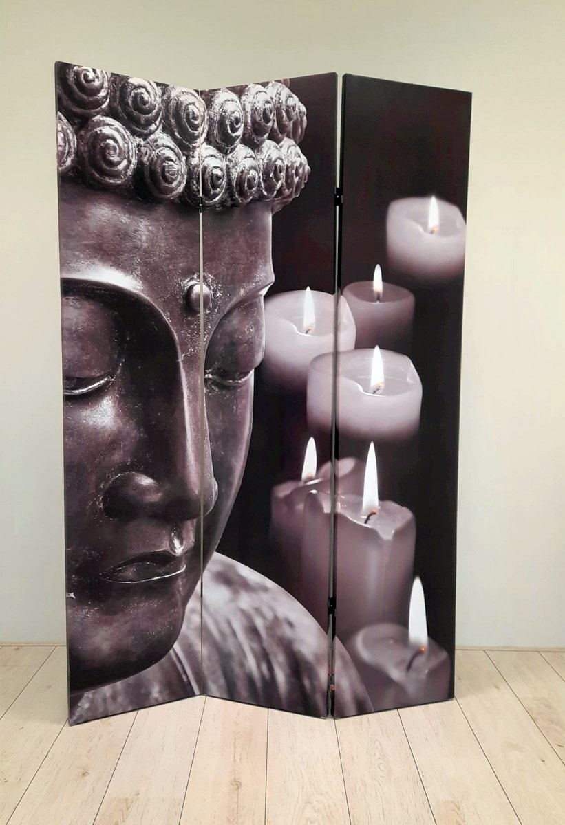 Kamerscherm Boeddha met LED