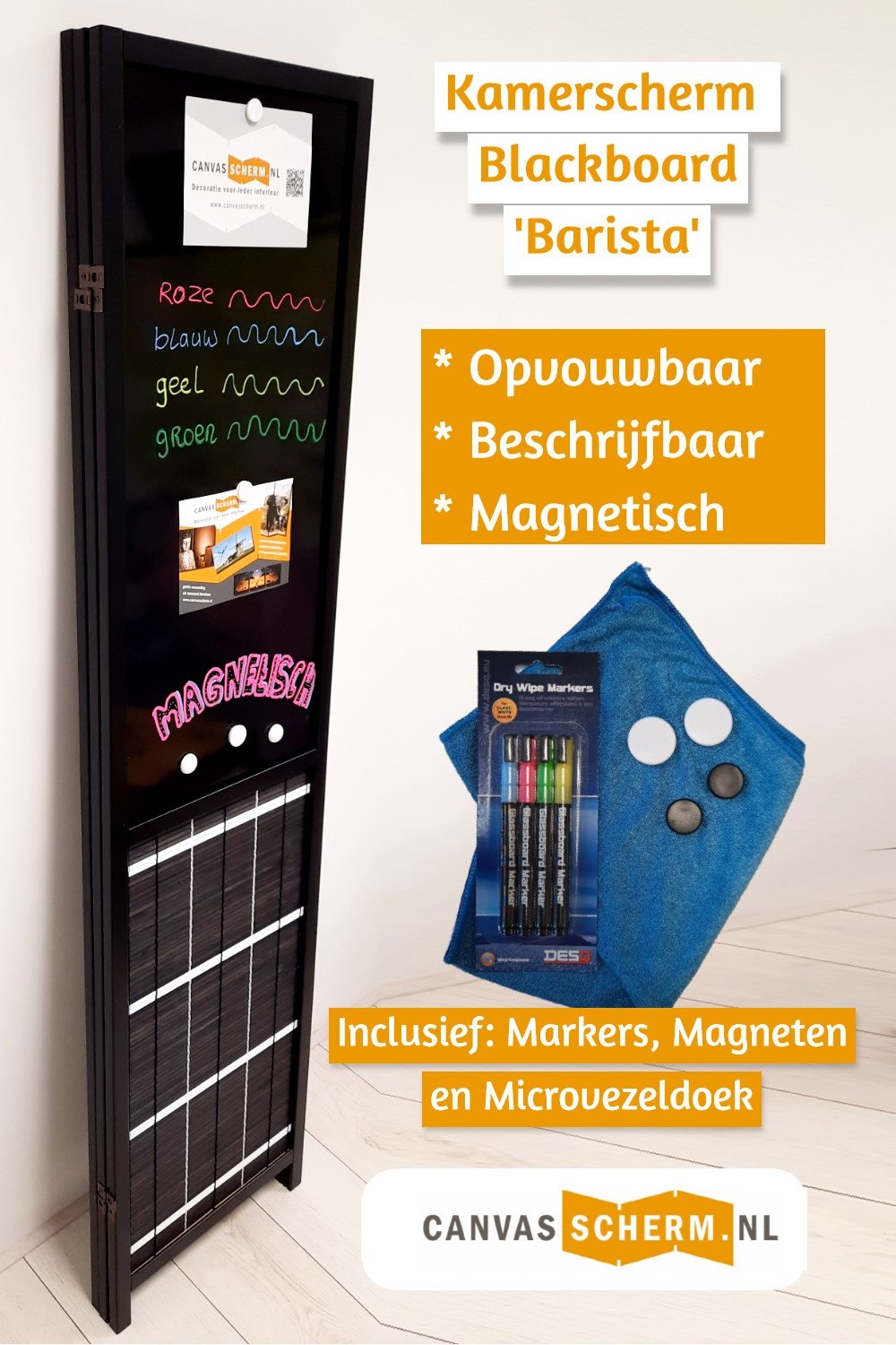 Kamerscherm Blackboard Barista