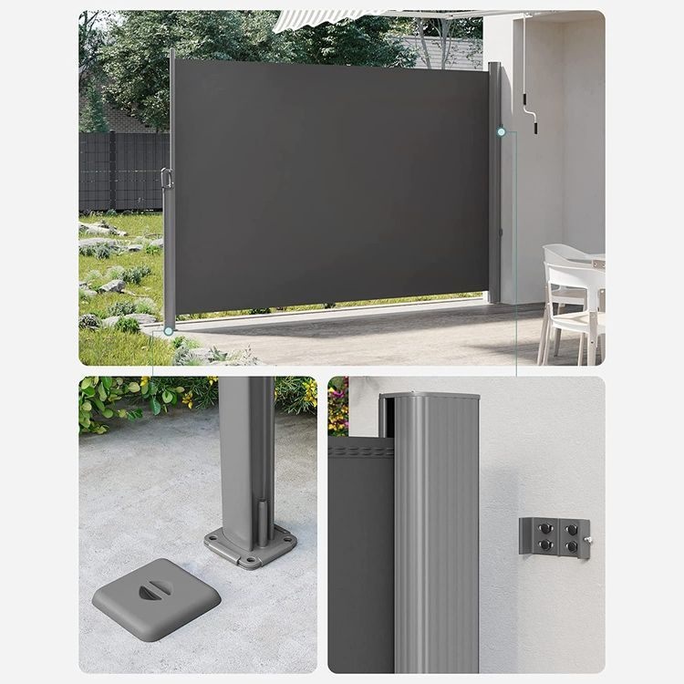 Uittrekbaar Windscherm Aluminium 200 x 350