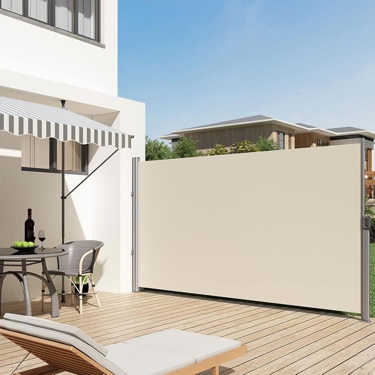 Uittrekbaar Windscherm Aluminium 180 x 350 Beige