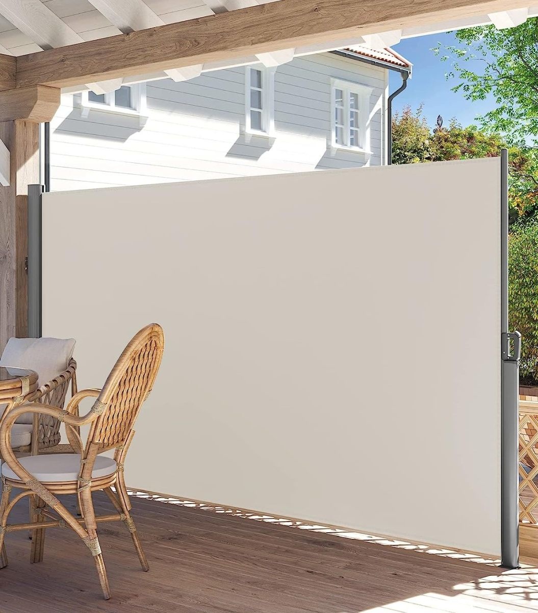 Uittrekbaar Windscherm Aluminium 200 x 350 Beige