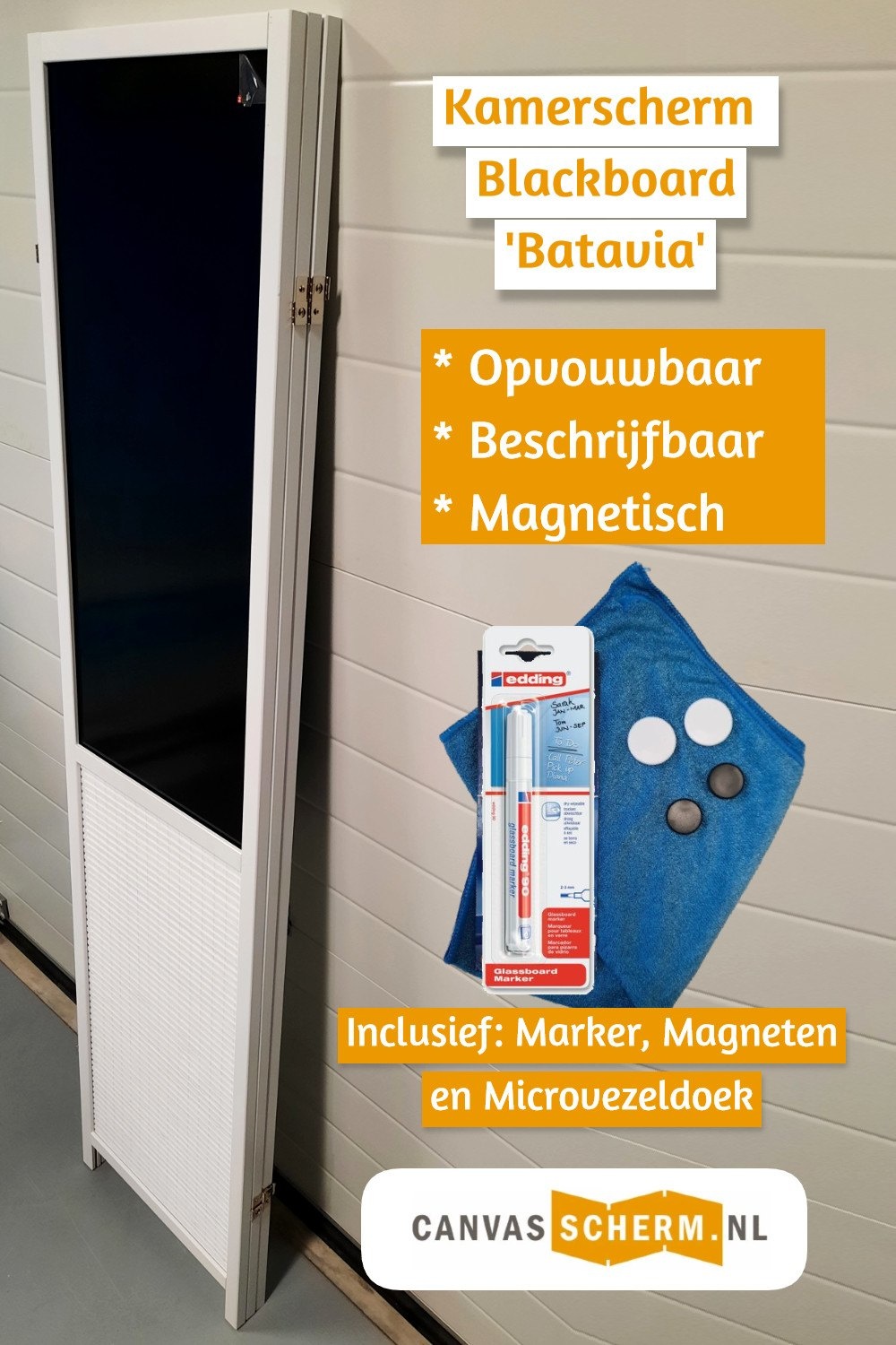 Kamerscherm Batavia 4 panelen