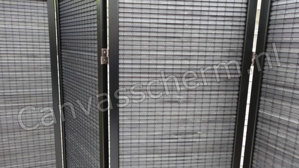 Zwart Kamerscherm 4 panelen