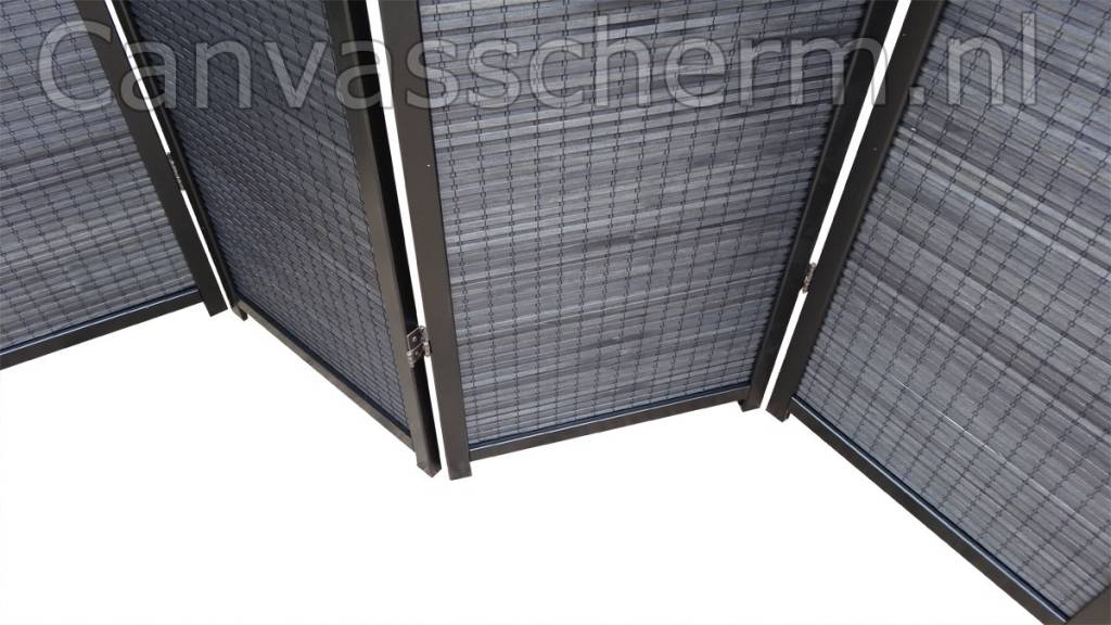 Zwart Kamerscherm 4 panelen