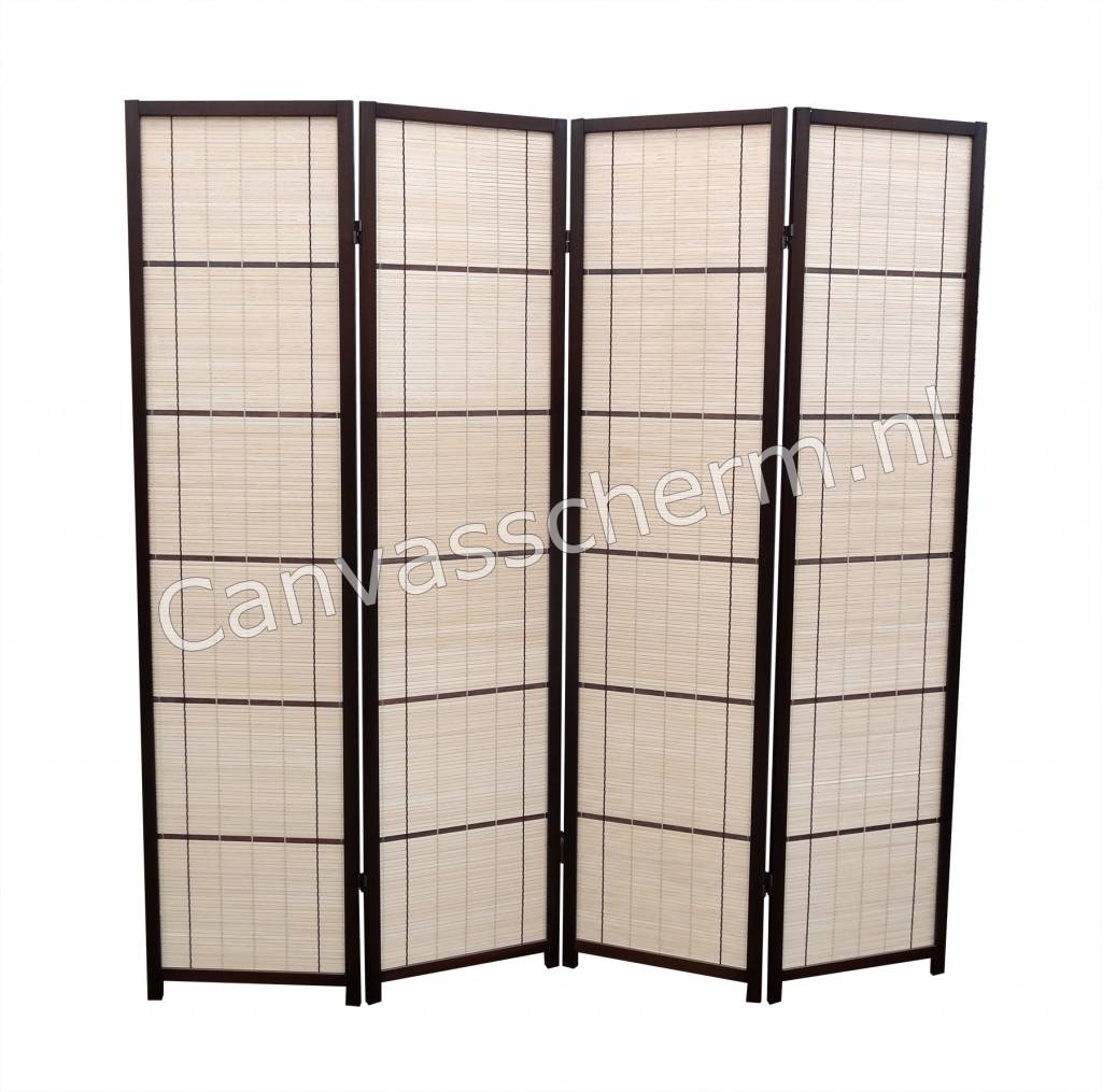 Kamerscherm - Roomdivider 4 panelen