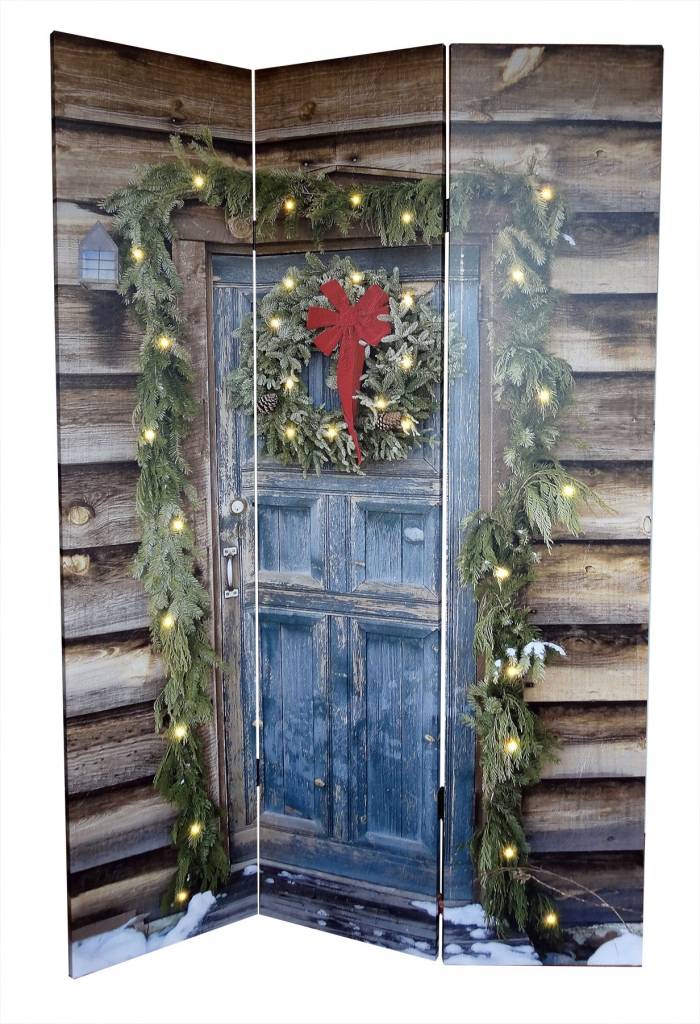 Kamerscherm Kerst met Led