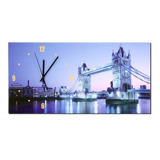 Canvasscherm Canvas Klok London Bridge
