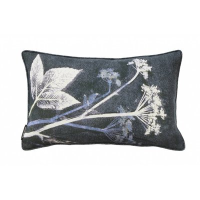 Pernille Folcarelli Ground elder blue cushion Pernille Folcarelli Ground elder blue cushion