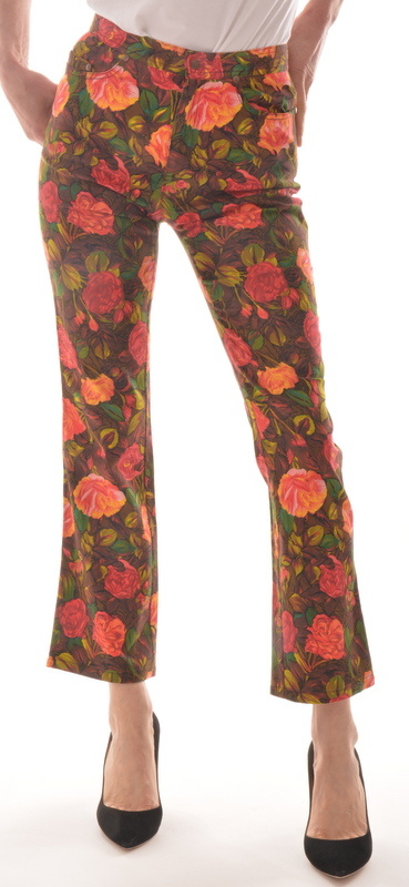KENZO Vintage Sommer Hose mit Blumenprint F 38 D 34