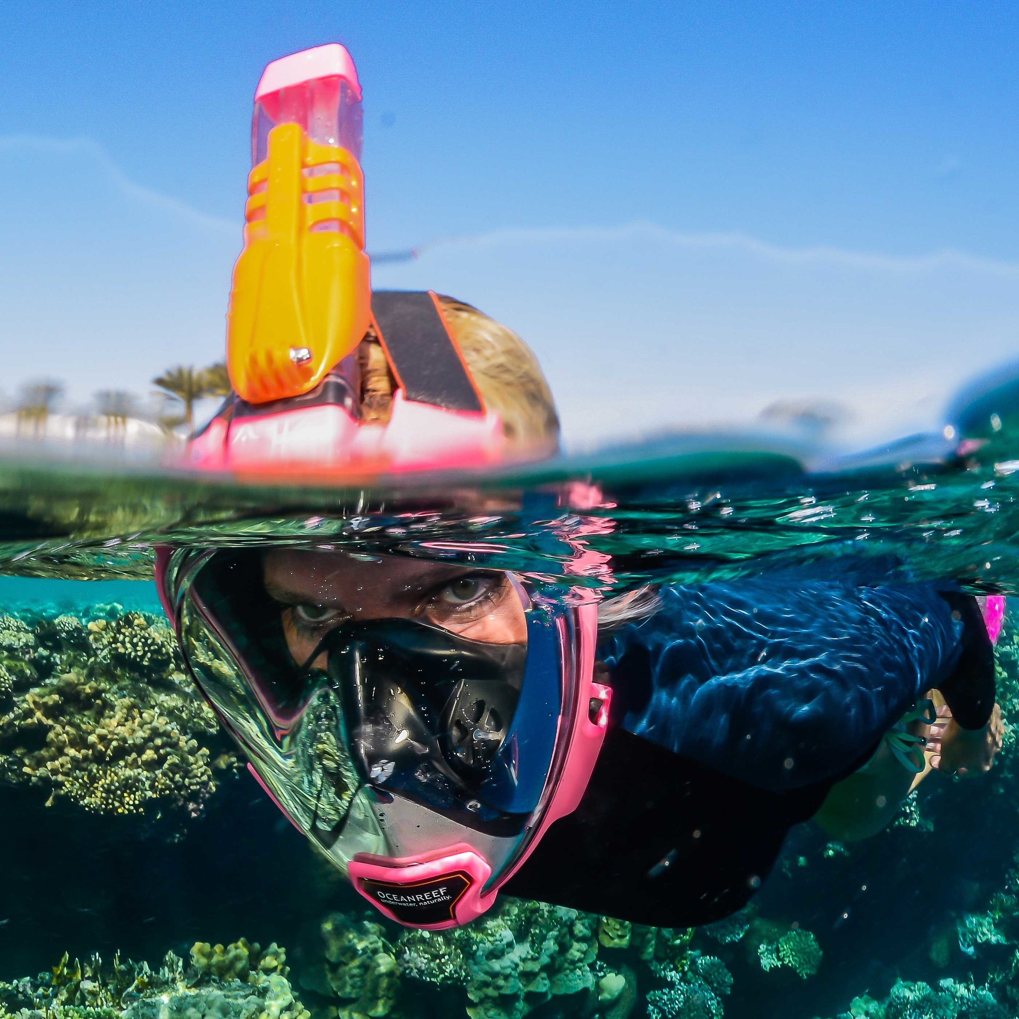 Ocean Reef Aria QR+  Snorkelmasker Geel
