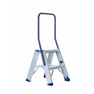 Eurostairs Eurostairs Dubbele trap professioneel 2 treden (max. 2,30 m werkhoogte) Eurostairs Dubbele trap professioneel 2 treden (max. 2,30 m werkhoogte)