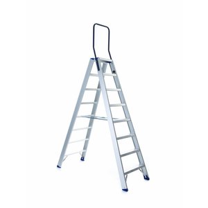 Eurostairs Eurostairs Dubbele trap professioneel 8 treden (max. 3,80 m werkhoogte) Eurostairs Dubbele trap professioneel 8 treden (max. 3,80 m werkhoogte)