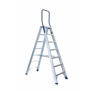 Eurostairs Eurostairs Dubbele trap professioneel 7 treden (max. 3,55 m werkhoogte) Eurostairs Dubbele trap professioneel 7 treden (max. 3,55 m werkhoogte)