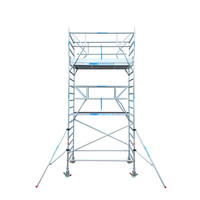 Euroscaffold Steigeraanhanger + Euro Rolsteiger Compleet 135 x 250 x 10,2m werkhoogte + enkele voorloopleuning Euroscaffold Steigeraanhanger + Euro Rolsteiger Compleet 135 x 250 x 10,2m werkhoogte + enkele voorloopleuning