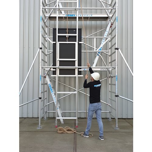 Solarlift 10,2 meter werkhoogte Euroscaffold Solarlift 10,2 meter werkhoogte