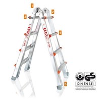 WAKU Ladders Waku Multifunctionele Ladder 4x4