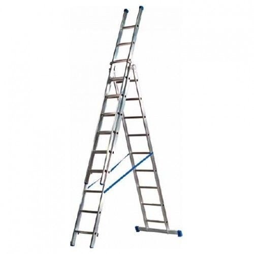 Productie maniac Stoutmoedig Maxall Driedelige Reformladder recht 3x10 sporten + gevelrollen -  Steigerdeals