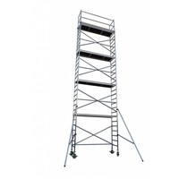 Euroscaffold Steigeraanhanger + Euro Rolsteiger Compleet 135 x 305 x 10,2 meter werkhoogte