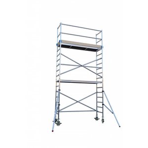 Euroscaffold Rolsteiger Euro 75x250 6,2m werkhoogte carbon vloer Rolsteiger Euro 75x250 6,2m werkhoogte carbon vloer
