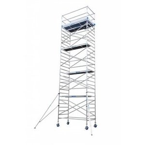 Euroscaffold Euro rolsteiger 135 x 250 x 14,2m werkhoogte met lichtgewicht platform Euro rolsteiger 135 x 250 x 14,2m werkhoogte met lichtgewicht platform