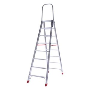 Euroline Euroline Premium Dubbele Trap 2x8 (max. werkhoogte 3,86 m) Euroline Premium Dubbele Trap 2x8 (max. werkhoogte 3,86 m)