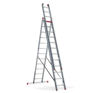 Altrex Altrex Atlantis driedubbele ladder gecoat 3x12 Altrex Atlantis driedubbele ladder gecoat 3x12