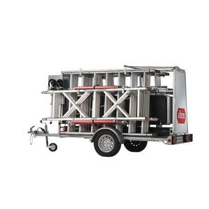 MAANDDEAL:  Altrex RS52-S steiger met steigeraanhanger DeLuxe 135 x 245 x 8,2 m werkhoogte