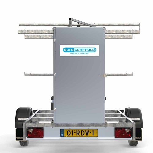 Steigeraanhanger 2,5 meter - Afsluitbaar Euroscaffold Steigeraanhanger 2,5 meter - Afsluitbaar