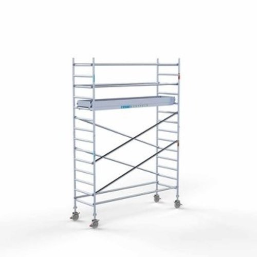 Steigeraanhanger + Rolsteiger Original 90 x 305 x 5,2 meter werkhoogte Euroscaffold Steigeraanhanger + Rolsteiger Original 90 x 305 x 5,2 meter werkhoogte