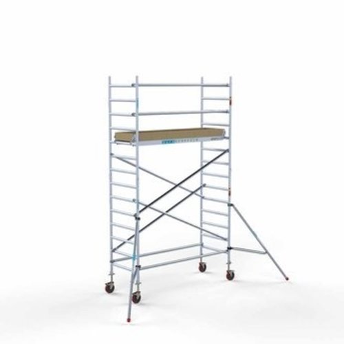 Afsluitbare Steigeraanhanger + Basis Rolsteiger 90 x 250 x 5,2 meter Euroscaffold Afsluitbare Steigeraanhanger + Basis Rolsteiger 90 x 250 x 5,2 meter