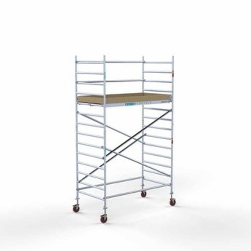 Afsluitbare Steigeraanhanger + Basis Rolsteiger 135 x 250 x 5,2 meter Euroscaffold Afsluitbare Steigeraanhanger + Basis Rolsteiger 135 x 250 x 5,2 meter