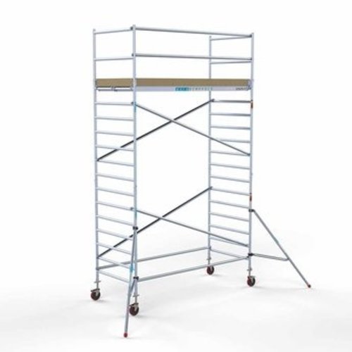 Afsluitbare steigeraanhanger + Basis Rolsteiger 135 x 305 x 6,2 meter Euroscaffold Afsluitbare steigeraanhanger + Basis Rolsteiger 135 x 305 x 6,2 meter