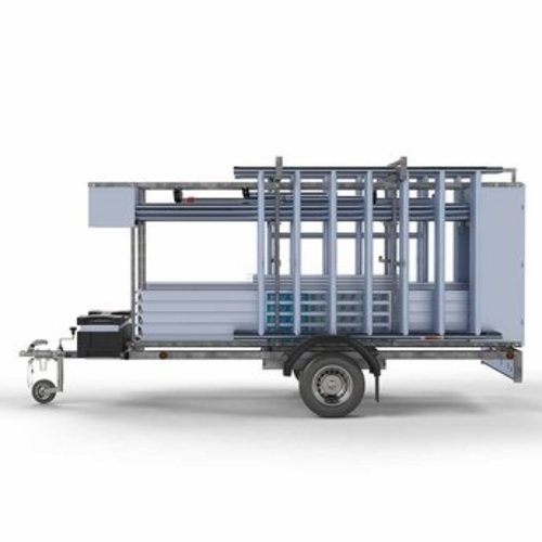 Afsluitbare Steigeraanhanger + Basis Rolsteiger 75 x 305 x 7,2 meter Euroscaffold Afsluitbare Steigeraanhanger + Basis Rolsteiger 75 x 305 x 7,2 meter
