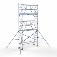 Euroscaffold Rolsteiger Compleet 75 x 250 x 6,2m incl. lichtgewicht platform + dubbele voorloopleuning