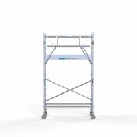 Euroscaffold Rolsteiger Compleet carbondeck 90 x 250 x 5,2m werkhoogte + dubbelzijdige voorloopleuningen