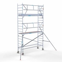 Euroscaffold Rolsteiger Compleet carbondeck 90 x 305 x 6,2m werkhoogte + enkelzijdige voorloopleuningen