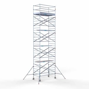 Euroscaffold Rolsteiger Euro 135x250 10,2m werkhoogte carbon vloer Rolsteiger Euro 135x250 10,2m werkhoogte carbon vloer