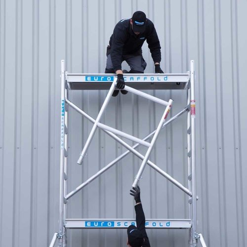 Kamersteiger Compact Module 1 + 2 + 3 + 4 | werkhoogte 7,8 meter Euroscaffold Kamersteiger Compact Module 1 + 2 + 3 + 4 | werkhoogte 7,8 meter