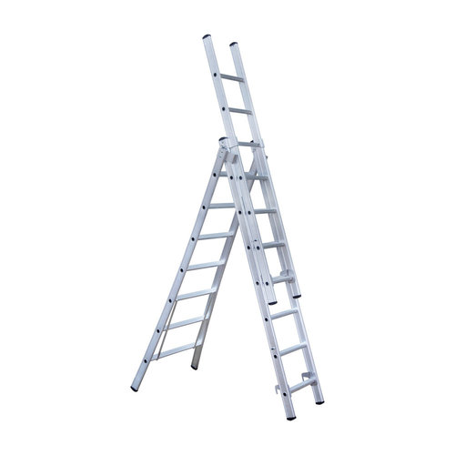 Eurostairs Eurostairs Reformladder driedelig uitgebogen 3 x 7 sporten