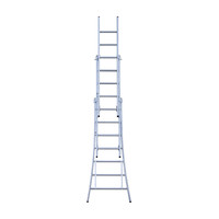 Eurostairs Eurostairs Reformladder driedelig uitgebogen 3 x 7 sporten