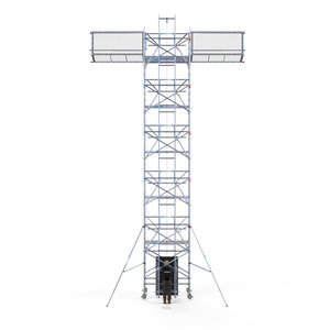 Euroscaffold Solar Rolsteiger 135x250x12,2m werkhoogte, inclusief Solar lift, Safeguard dakrandbeveiliging Solar Rolsteiger 135x250x12,2m werkhoogte, inclusief Solar lift, Safeguard dakrandbeveiliging