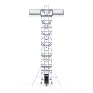 Euroscaffold Solar Rolsteiger 135x250x14,2m werkhoogte, inclusief Solar lift, Safeguard dakrandbeveiliging Solar Rolsteiger 135x250x14,2m werkhoogte, inclusief Solar lift, Safeguard dakrandbeveiliging