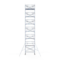 Euroscaffold Solar Rolsteiger 135x250x14,2m werkhoogte, inclusief Solar lift, Safeguard dakrandbeveiliging