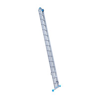 Eurostairs Eurostairs ladder dubbel recht 2 x 14 sporten + gevelrollen - Gebruikt