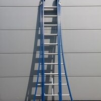 DAS products 3 delige ladder 3x12 treden (blauw gecoat)