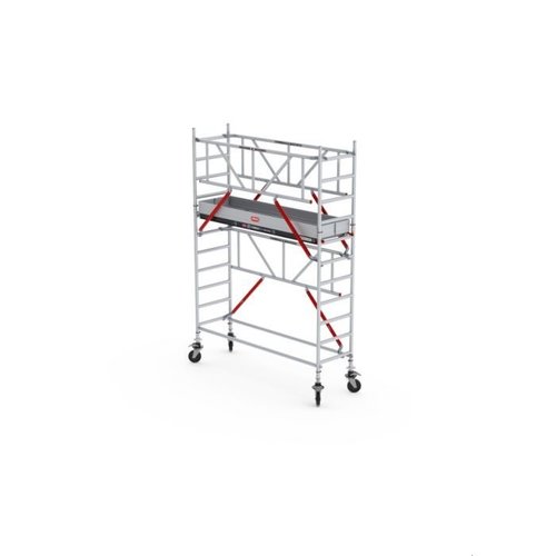 Rolsteiger RS TOWER 51-S met Safe-Quick® 2 Guardrail en Fiberdeck – 75x185 4,2m werkhoogte Altrex Rolsteiger RS TOWER 51-S met Safe-Quick® 2 Guardrail en Fiberdeck – 75x185 4,2m werkhoogte