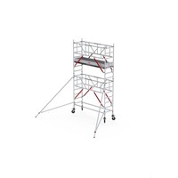 Altrex Rolsteiger RS TOWER 51-S met Safe-Quick® 2 Guardrail en Fiberdeck – 75x185 5,2m werkhoogte