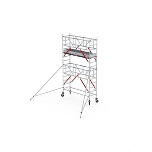MAANDDEAL: Altrex Rolsteiger RS TOWER 51-S met Safe-Quick® 2 Guardrail – 75x245 5,2m werkhoogte