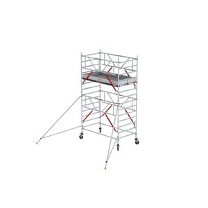 Altrex MAANDDEAL: Altrex Rolsteiger RS TOWER 52-S met Safe-Quick® 2 Guardrail – 135x185 5,2m werkhoogte MAANDDEAL: Altrex Rolsteiger RS TOWER 52-S met Safe-Quick® 2 Guardrail – 135x185 5,2m werkhoogte